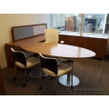 Teknion Solutions Solitaire Series Walnut 4 pc Office Desk Suite
